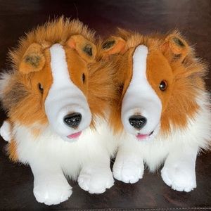 2 Collectible Vintage Lassie 15 “ by Dakin
